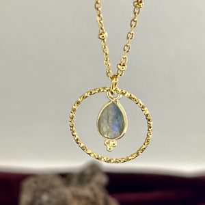 Collier en Pierre de Labradorite