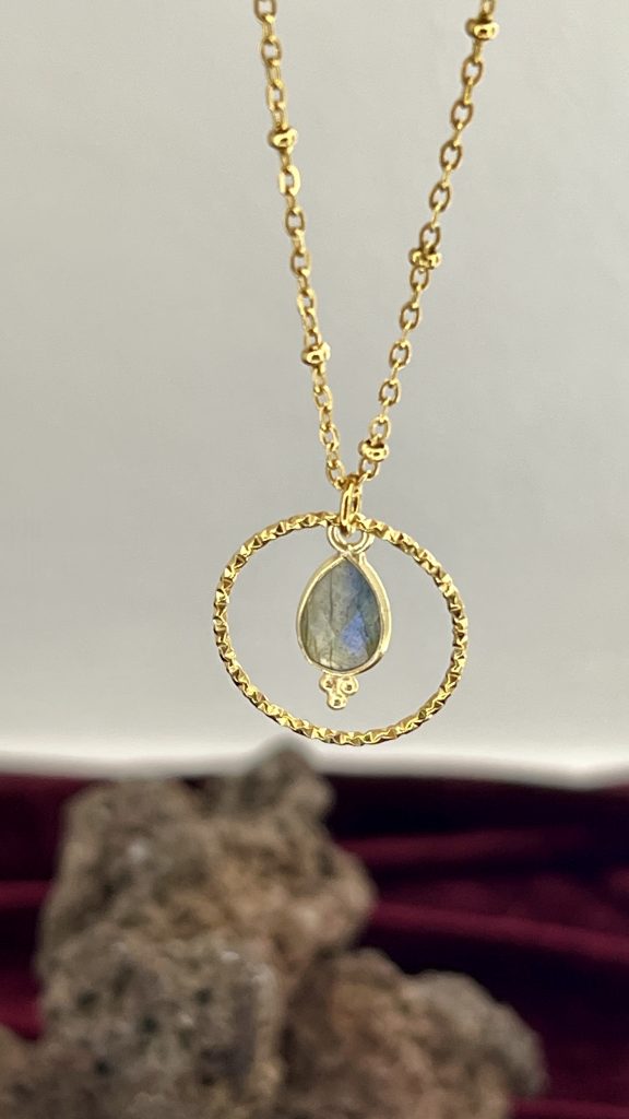 Collier en Pierre de Labradorite