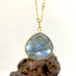 COLLIER JUSTINE LABRADORITE