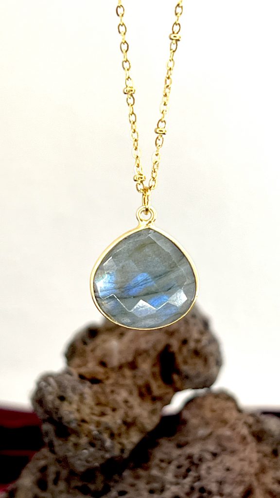 COLLIER JUSTINE LABRADORITE