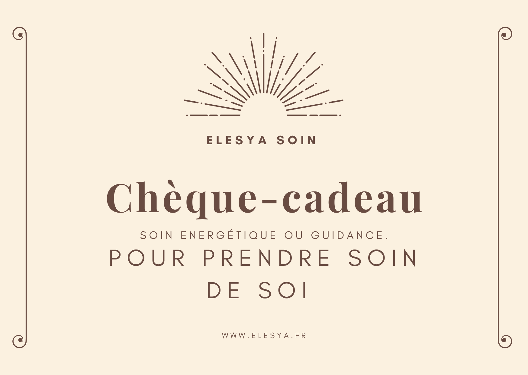 Bon cadeau soins et guidance